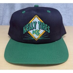 Vintage Kelly Tires SnapBack Hat Made in USA K‎ Products Embroidered